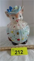 Vintage Prunella Pig Cookie Jar