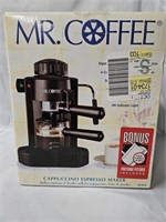 NIB MR COFFEE CAPPUCCINO ESPRESSO MAKER (OPENED