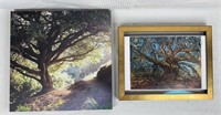 Framed & Numbered Tree Print & Tree Canvas