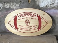 Kansas City Chiefs football sign