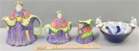 Figural Art Pottery Lot Collection