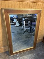 GOLD PAINTED BORDER HANGING MIRROR