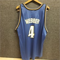 Chris Webber, Wizards,Champion Jersey, Sz 52