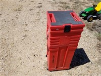 L- PLATIC ROLLING UTILITY TOTE