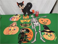 Halloween die cuts and paper masks.  Look at the