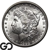 1898-O Morgan Silver Dollar, Lustrous Gem BU