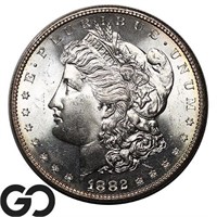 1882-S Morgan Silver Dollar, Solid Gem BU Beauty!