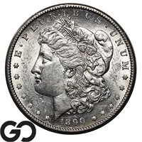 1890-S Morgan Silver Dollar, Lustrous Choice BU