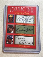 ROBERTO CLEMENTE THURMAN MUNSON ERNIE BANKS ICON