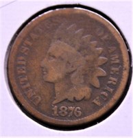 1876 INDIAN HEAD CENT G KEY DATE