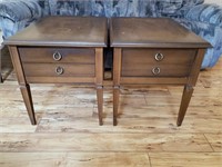 (2) WOOD END TABLES