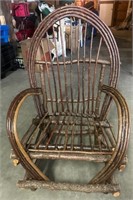 Large Bent Willow Rustic Chair