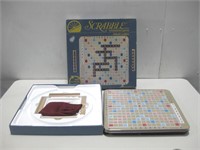 Vtg Scrabble Deluxe Edition Board Game
