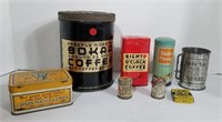 8 Various Vintage Tins