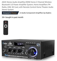 AK45 Stereo Audio Amplifier, 300W Home