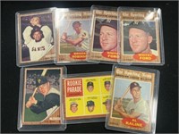 (7) 1962 Baseball Star Cards- Ford, B. Robinson