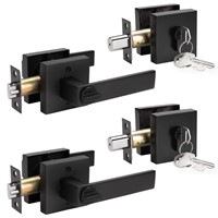 KNOBWELL 2 Pack Keyed Entry Door Lever Heavy Duty