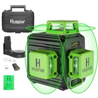 Huepar 3D Green Laser Level 3x360 Cross Line Self-