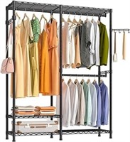 Exglobol Heavy Duty Garment Rack, Metal Closet