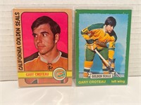 2 X Gary Croteau Card Lot