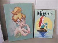 2 Disney Character Prints - 16" x 23" Largest