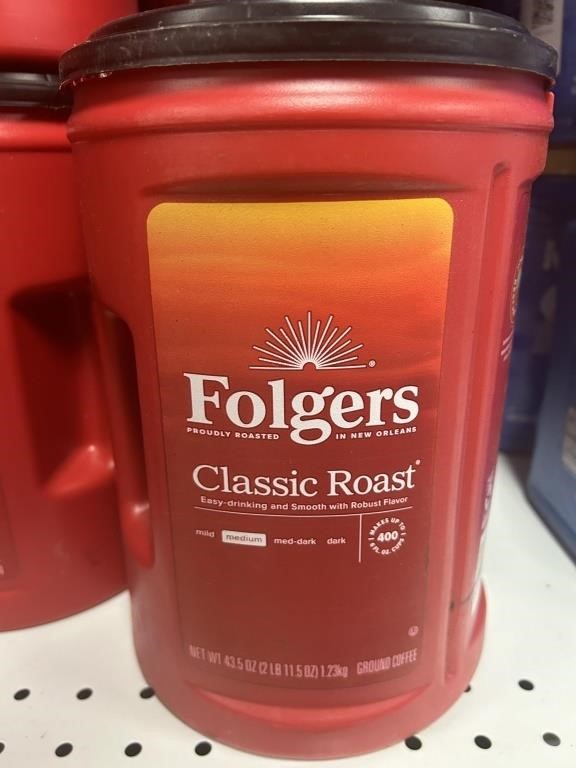 Folgers classic roast med 43.5oz