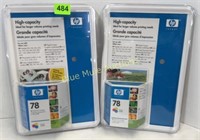 2 ink cartridges in packages