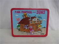 Vintage Pink Panther and Sons Metal Lunchbox