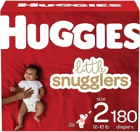 Baby Diapers Size 2, 180 Ct, Huggies Little Snuggl