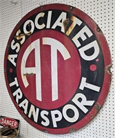 Porcelain Associated Transport Sign