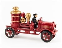 Cast Iron Toy Authentic Models 1920s Fire Pumper