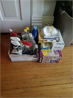 Cleaning supplies,  garbage bags, misc
