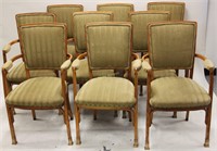 (9) Italian Arts & Crafts Oak & DIning Chairs
