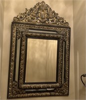 French Repousse Wall Mirror