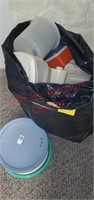 Large lot of Tupperware, storage containers,