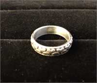 Brighton Silver Plated Heart Pattern Ring