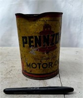 Vintage Pennzoil Motor Oil Can
