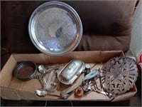 Box silverplated flatware and more
