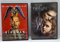 2Pcs DVD Set Birdman + Twilight