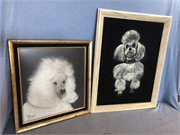 Poodle Art Lot Includes 21x26.5Inch Paint On
