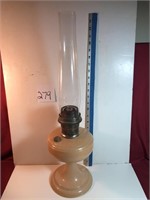 Aladdin lamp, cream base, Aladdin chimney