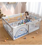 Baby Playpen, 70" x 59" Extra Large Playpen with