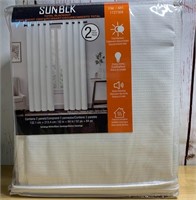 SunBlk Blackout 52'x84'  2P  White