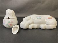 Elizabeth Arden Porcelain Hippo with Scoop, Pear