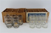 Aviation and Railroad Collectible Glasses