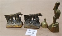 Lot of Assorted Brass - Book Ends Plus