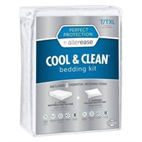 NEW (T/TXL) 2pc Perfect Bedding Kit White