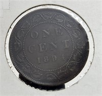 1894 Canada Cent Victoria