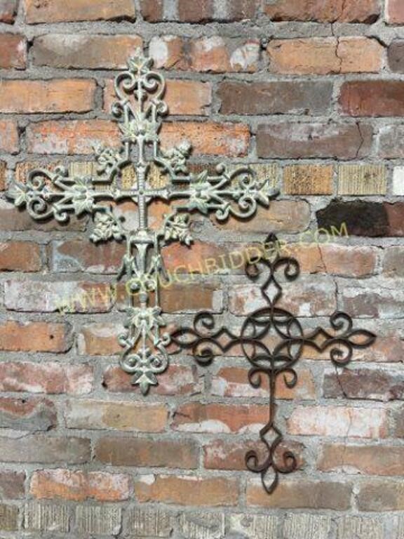 Pair of metal crosses