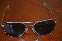 Aviator Sunglasses White American Optical Org Case